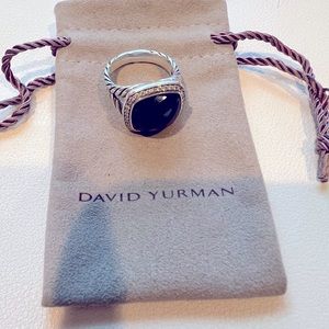 David Yurman Albion Onyz and Pave Diamonds